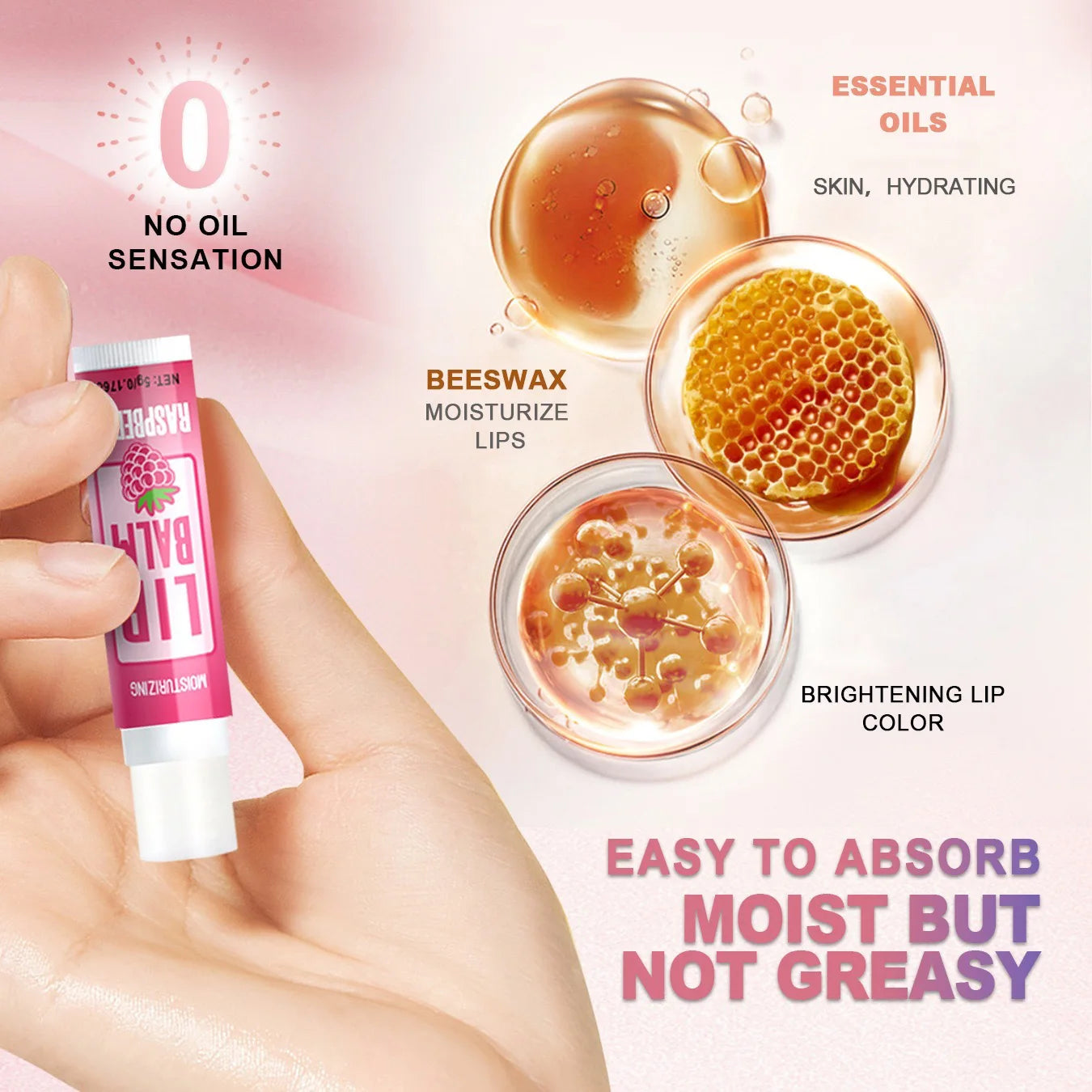 Set of 36 units of 5g Moisturizing Lip Balm, providing deep hydration and shine for the lips, a great gift for your friends to carry in their bag and think of you.