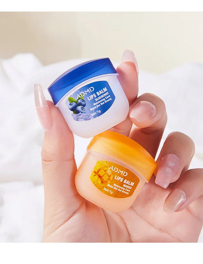 ADMD™ – Fruit Kiss Collection: 8-Piece Moisturising Lip Balm Set (Anti-Cracks)