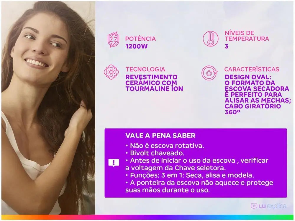 Mondial OneBrush ES-02-BI/1200W - Bivolt