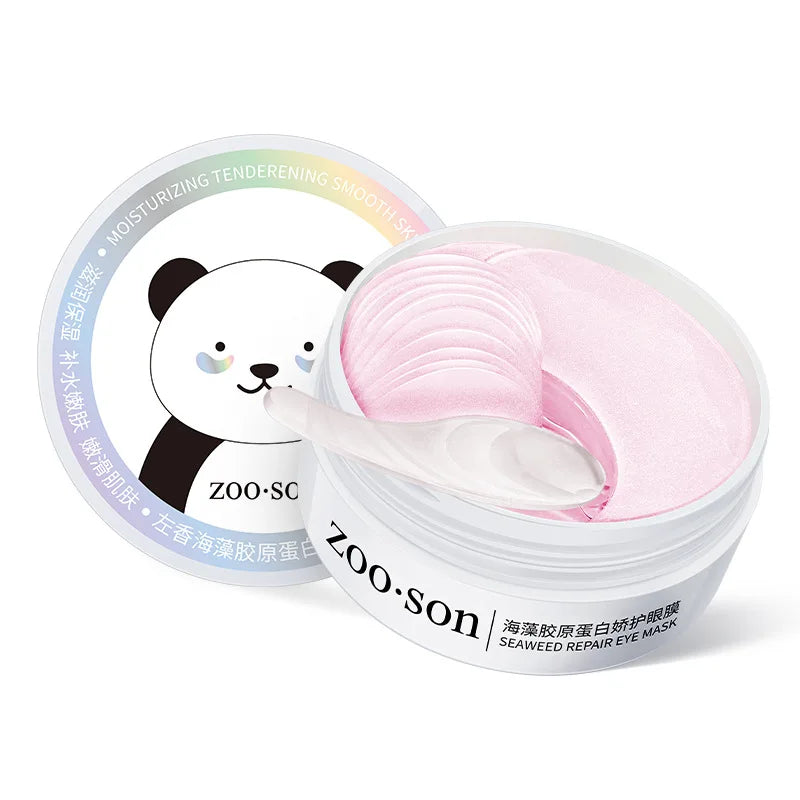 LUNIVA Eyes™Zoo-son: 60pcs Gold Crystal Collagen Eye Mask Beauty Moisturizing Firming Anti Dark Circles Eyes Bags Removal Eyes Care Eye Patches