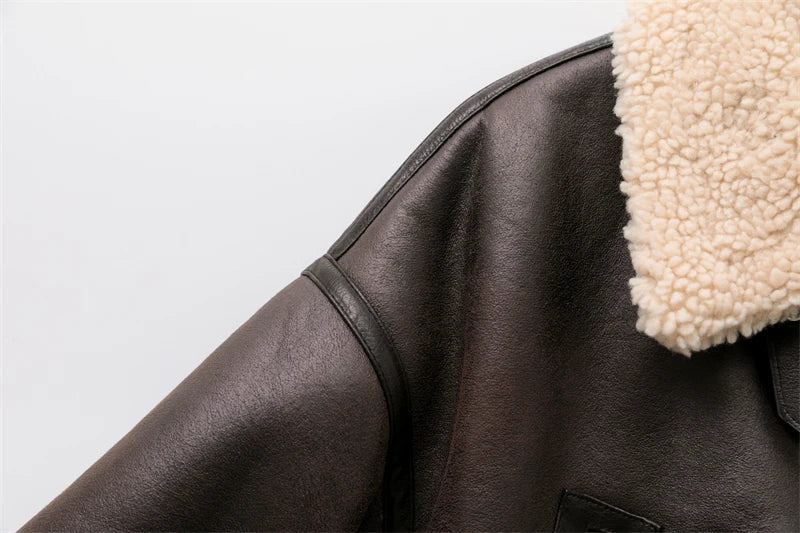 ArcticElegance™ Faux Shearling Jacket