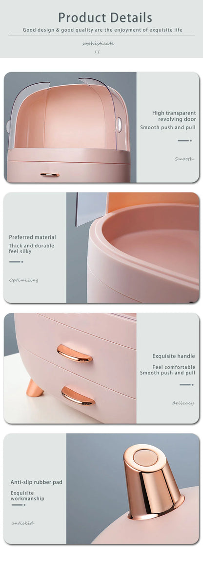 Makeup Box Desk Organizer, Large Drawer / Storage / Nail / Jewelry and Makeup Organizer