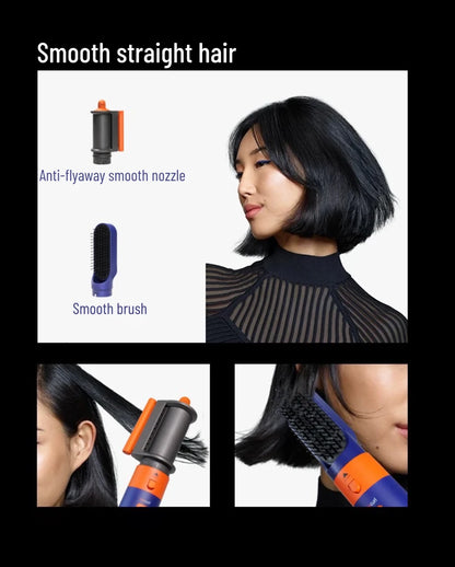 AirLuxe Pro 6: 6 in 1 hair styler With Curling Barrel Hot Air Brush Styling Tool MultiStyler