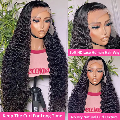 Luniva WaveLuxe™ – HD Deep Wave Transparent Lace Wig