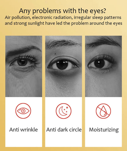 LUNIVA Eyes™Zoo-son: 60pcs Gold Crystal Collagen Eye Mask Beauty Moisturizing Firming Anti Dark Circles Eyes Bags Removal Eyes Care Eye Patches