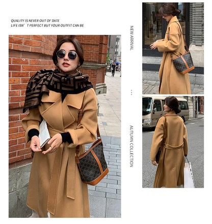 Ladies’ 100% Cashmere Double-Sided Long Coat