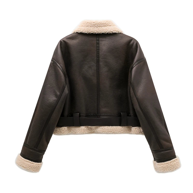 ArcticElegance™ Faux Shearling Jacket