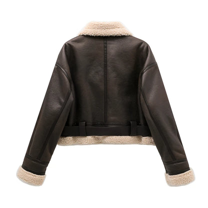 ArcticElegance™ Faux Shearling Jacket