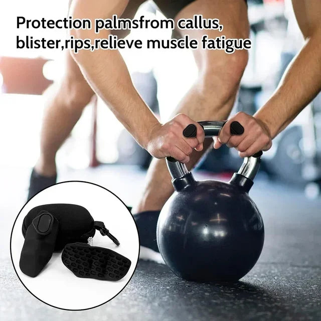 Unisex Silicone Fingerless Fitness and Gymnastics Grip Gloves – Non-Slip Pull and Cross Training Palm Protection Set