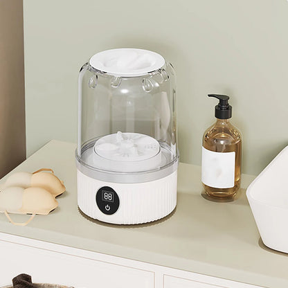 Cordless Small Washing Machine with Laundry Cup Automatic Laundry Cup Rechargeable Mini Special Washer for Baby Clothes
