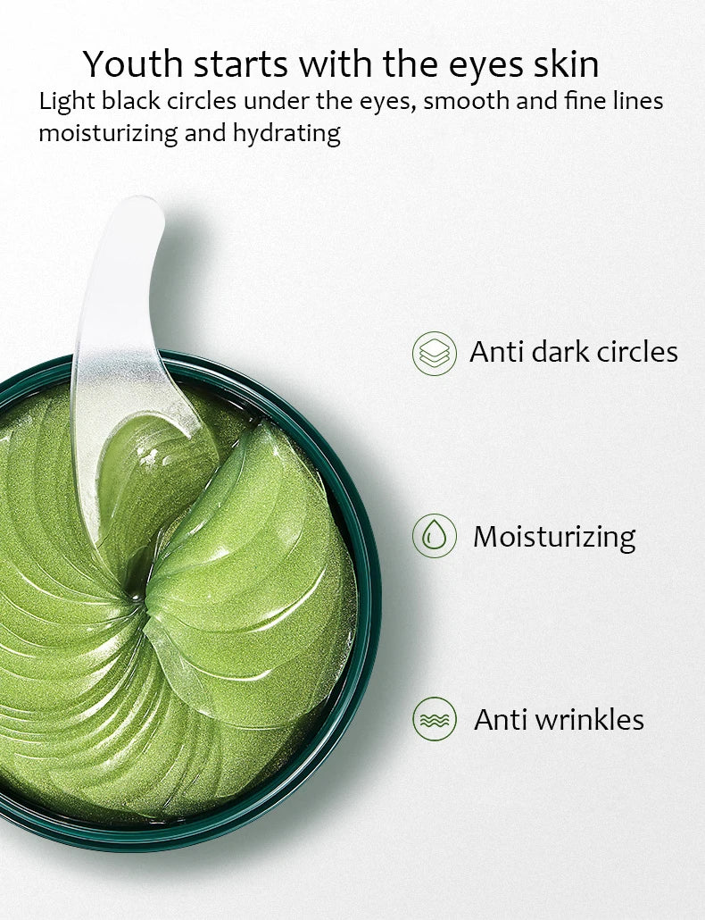 LUNIVA Eyes™Zoo-son: 60pcs Gold Crystal Collagen Eye Mask Beauty Moisturizing Firming Anti Dark Circles Eyes Bags Removal Eyes Care Eye Patches