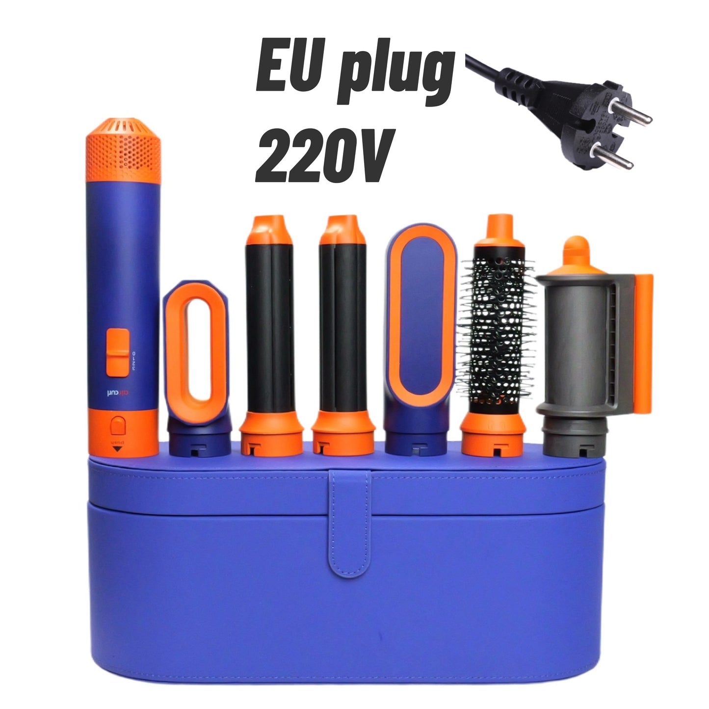 AirLuxe Pro 6: 6 in 1 hair styler With Curling Barrel Hot Air Brush Styling Tool MultiStyler