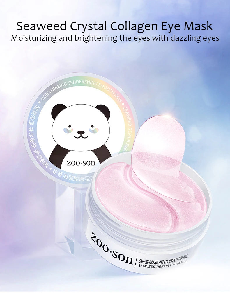 LUNIVA Eyes™Zoo-son: 60pcs Gold Crystal Collagen Eye Mask Beauty Moisturizing Firming Anti Dark Circles Eyes Bags Removal Eyes Care Eye Patches