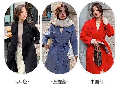Ladies’ 100% Cashmere Double-Sided Long Coat