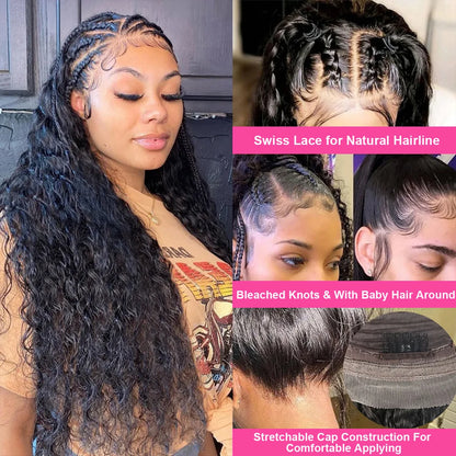 Luniva WaveLuxe™ – HD Deep Wave Transparent Lace Wig