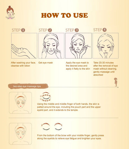 GoldenGlow™ Collagen Eye Masks