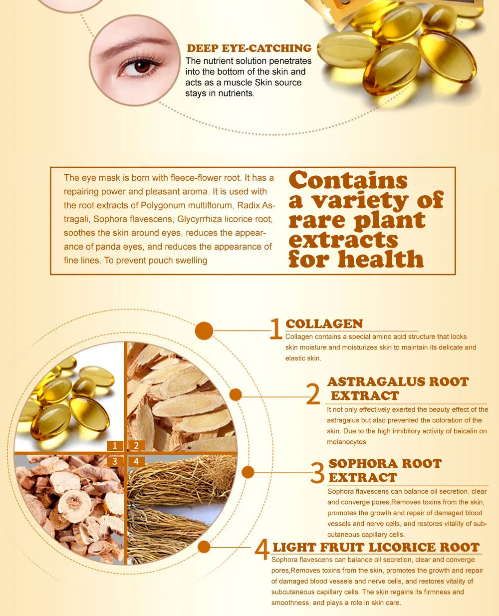 GoldenGlow™ Collagen Eye Masks