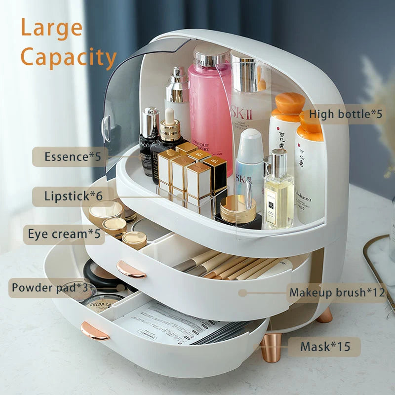 Makeup Box Desk Organizer, Large Drawer / Storage / Nail / Jewelry and Makeup Organizer