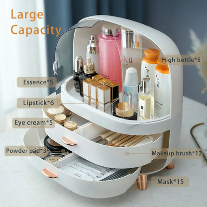 Makeup Box Desk Organizer, Large Drawer / Storage / Nail / Jewelry and Makeup Organizer