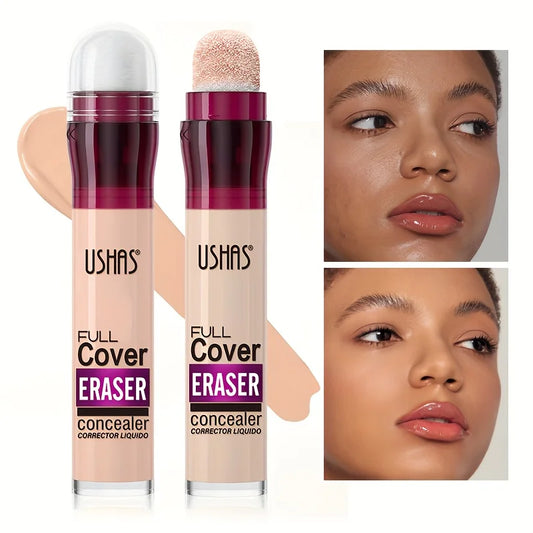 ERASER: New Sponge Head Concealer for Dark Circles Freckles Acne Pigmentation and Blemishes Long Lasting Moisturizing Liquid Foundation