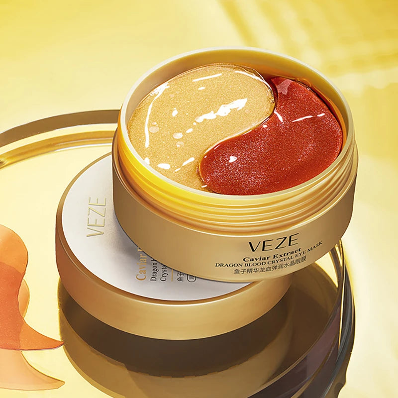 LUNIVA Eyes™Zoo-son: 60pcs Gold Crystal Collagen Eye Mask Beauty Moisturizing Firming Anti Dark Circles Eyes Bags Removal Eyes Care Eye Patches