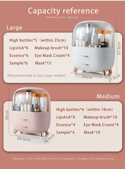 Makeup Box Desk Organizer, Large Drawer / Storage / Nail / Jewelry and Makeup Organizer