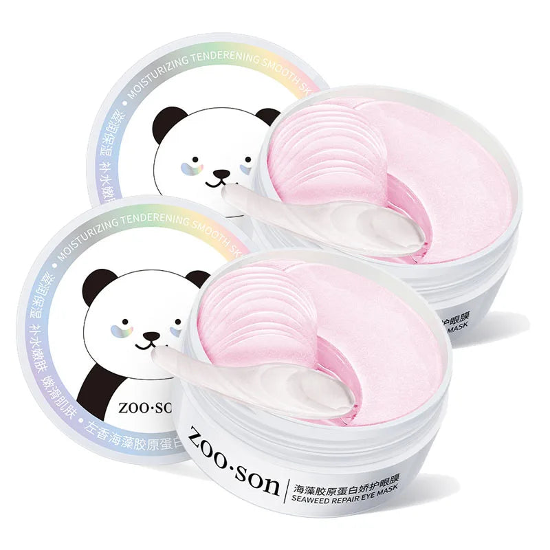 LUNIVA Eyes™Zoo-son: 60pcs Gold Crystal Collagen Eye Mask Beauty Moisturizing Firming Anti Dark Circles Eyes Bags Removal Eyes Care Eye Patches