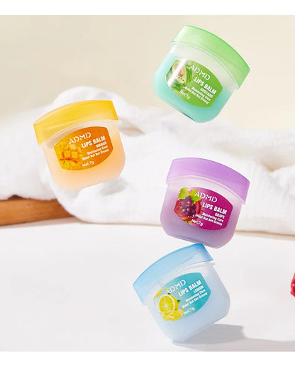 ADMD™ – Fruit Kiss Collection: 8-Piece Moisturising Lip Balm Set (Anti-Cracks)