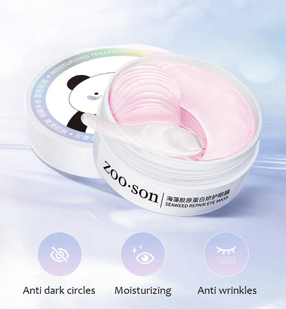 LUNIVA Eyes™Zoo-son: 60pcs Gold Crystal Collagen Eye Mask Beauty Moisturizing Firming Anti Dark Circles Eyes Bags Removal Eyes Care Eye Patches