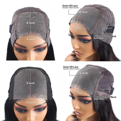 LuxeWave™ Glueless HD Lace Human Hair Wig