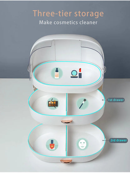 Makeup Box Desk Organizer, Large Drawer / Storage / Nail / Jewelry and Makeup Organizer