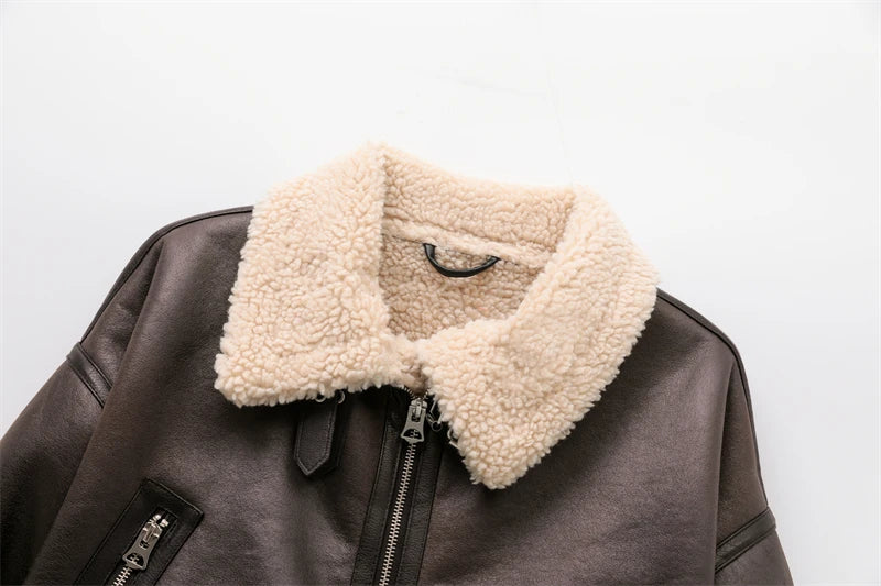 ArcticElegance™ Faux Shearling Jacket