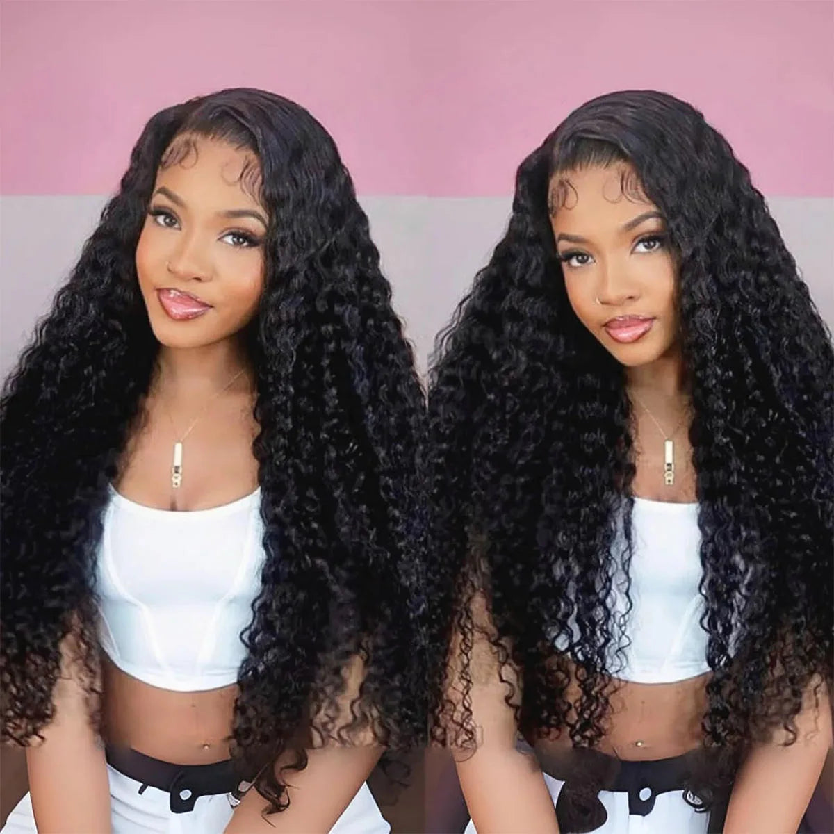 Luniva WaveLuxe™ – HD Deep Wave Transparent Lace Wig