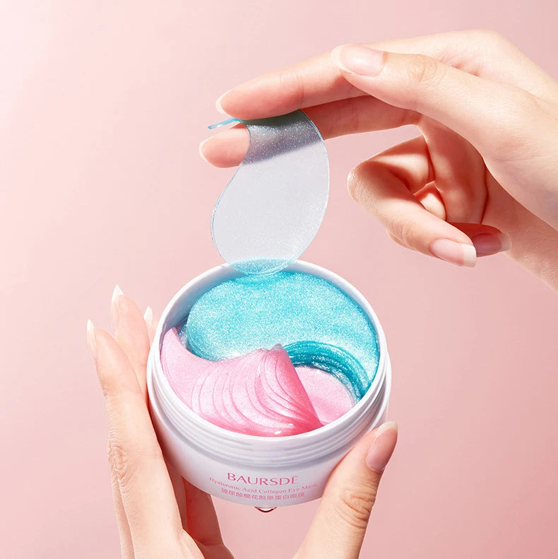 LUNIVA Eyes™Zoo-son: 60pcs Gold Crystal Collagen Eye Mask Beauty Moisturizing Firming Anti Dark Circles Eyes Bags Removal Eyes Care Eye Patches